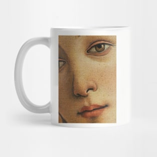 Venus of Botticelli detail - High Definition Print Mug